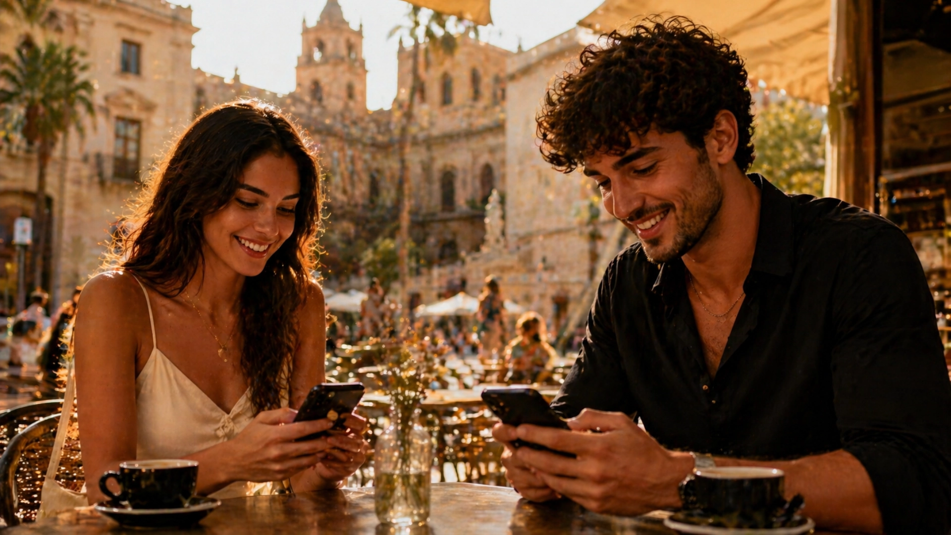 Clientes de Salsa Málaga interactuando con el chatbot Habana