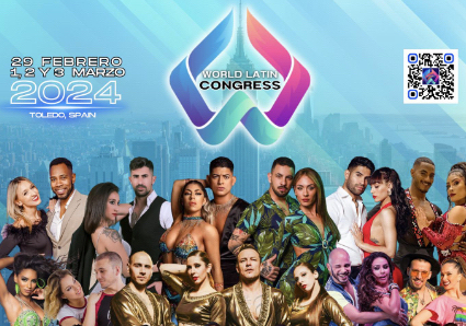 Imagen de la portada del congreso mundial latino en toledo 2024