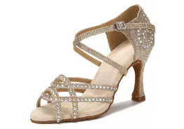 Zapatos de baile Tiras Strass Beis Málaga